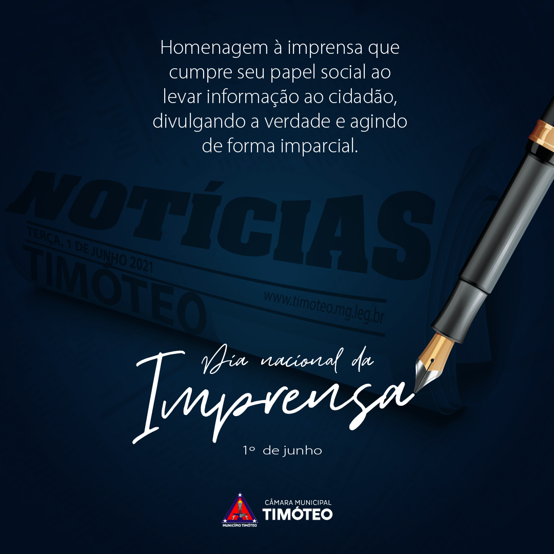 1º de junho: Dia Nacional da Imprensa