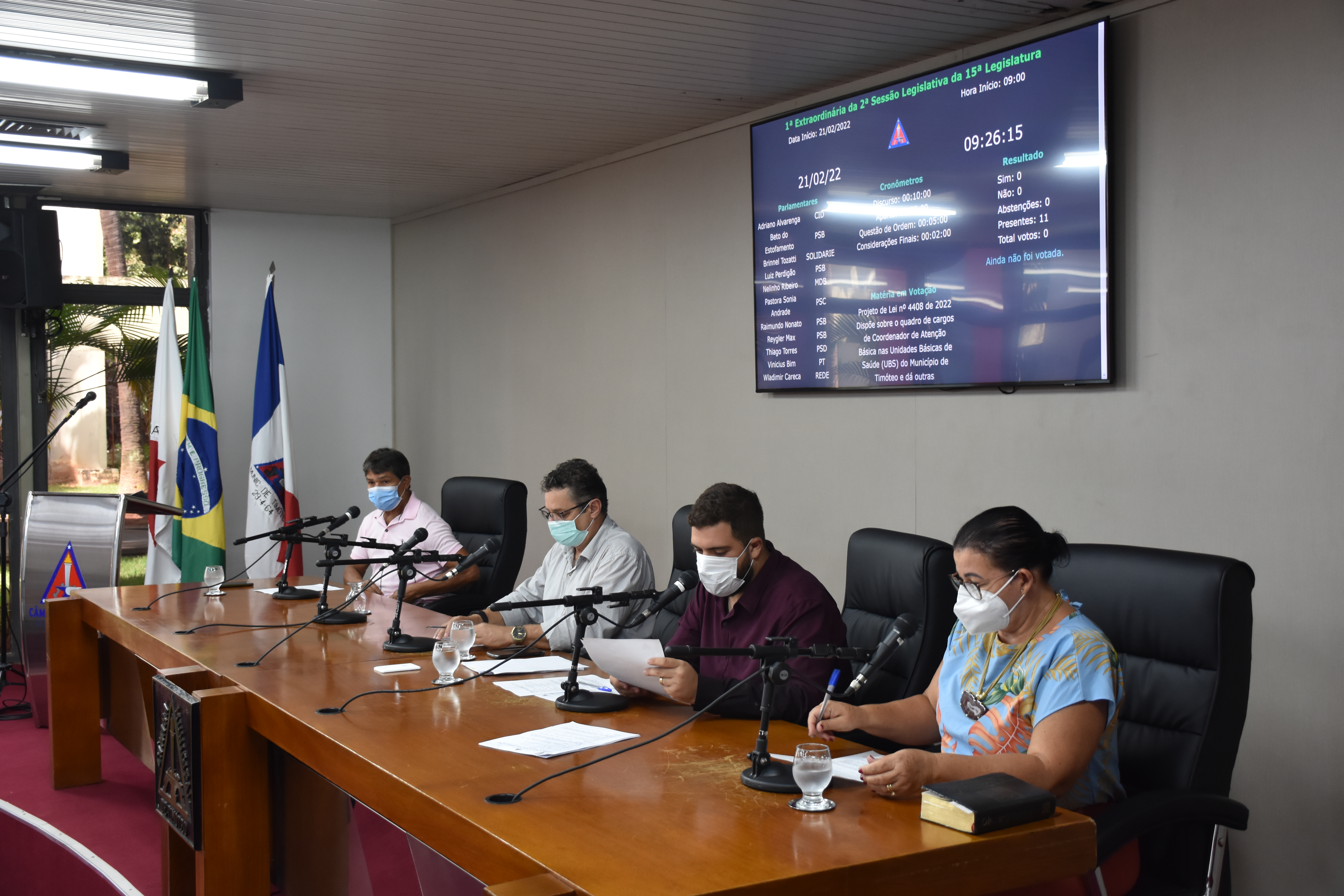 Em reunião extraordinária, vereadores aprovam todos os projetos da pauta