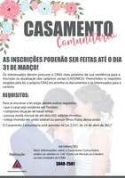 Inscrições abertas para o casamento comunitário em Timóteo 