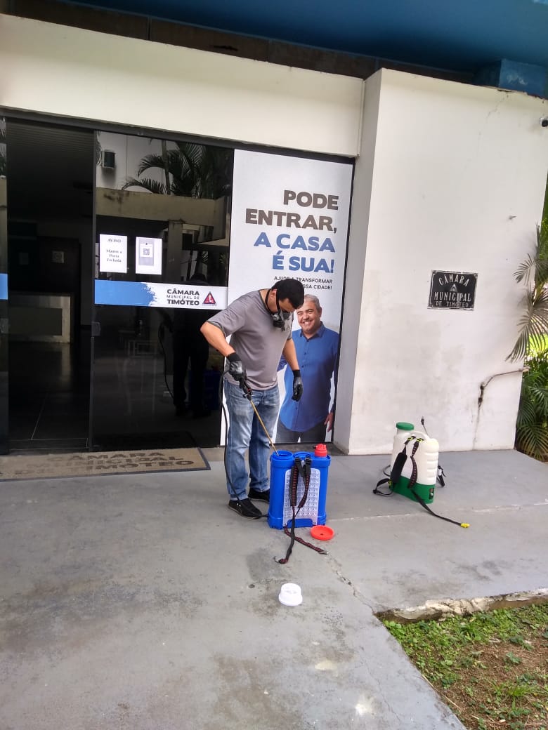 Sede, anexo e CAC passaram por processo de dedetização e sanitização