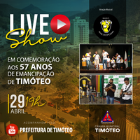 Timóteo celebra 57 anos com live musical